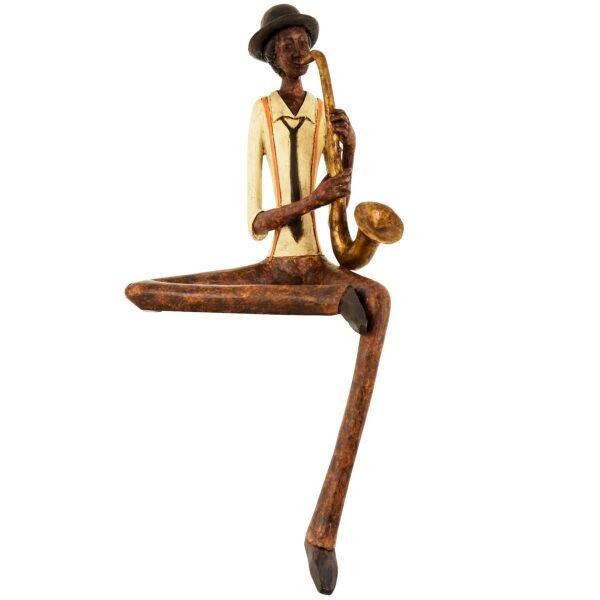 A sitting jazz man