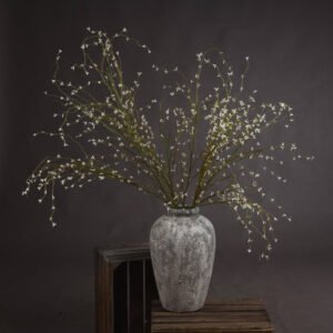 Bring the graceful beauty of winter florals indoors with this meticulously detailed white willow spray from the distinguished Recipe Collection. The long