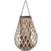 This is the Large Wicker Bulbous Lantern. Add natural texture to your home with our wicker lantern range. These beautifully woven wicker pieces have an earthy texture that can be used to instantly add a relaxed