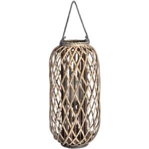 Meticulously woven rattan lanterns create an organic ambiance that seamlessly merges indoor luxury with outdoor charm. The intricate weave pattern produces enchanting light and shadow interplay when paired with our LED candle collection