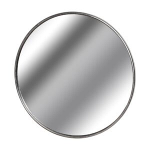 This is the Silver Foil Large Circular Metal Wall Mirror