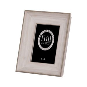 This is the White Washed Wood Photo Frame perfect for a 5x7 photograph. Made from wood and finished in a washed white colour ensures this neutral item will fit into any interior