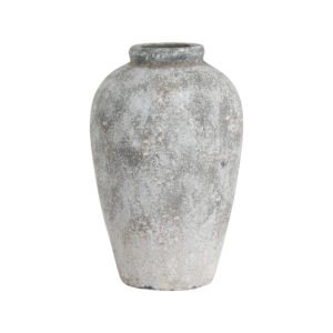 This is the Aged Stone Tall Ceramic Vase