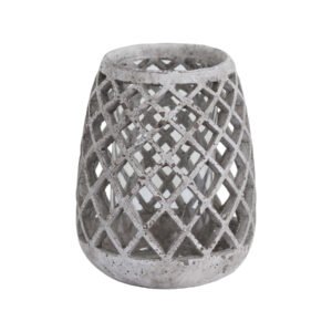 This is the Large Conical Ceramic Lattice Hurricane Lantern