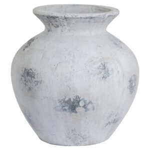 This is the Downtown Large Antique White Vase