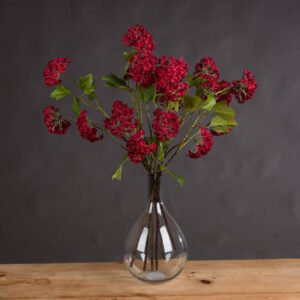 From the sought-after Recipe Collection comes a meticulously detailed autumnal stem that brings the rich warmth of fall into any floral arrangement. The deep crimson berries cluster densely along the natural-looking branches