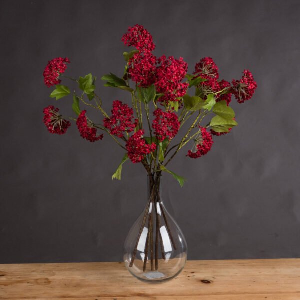 From the sought-after Recipe Collection comes a meticulously detailed autumnal stem that brings the rich warmth of fall into any floral arrangement. The deep crimson berries cluster densely along the natural-looking branches