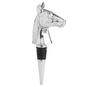 Add a practical and stylish addition to a kitchen interior with the Silver Nickel Horse Bottle Stopper. It features a charming horse bottle feature which has been finished in a timeless silver nickel and is the perfect addition to an unfinished bottle. Be sure to take a look at the other versions too (20087