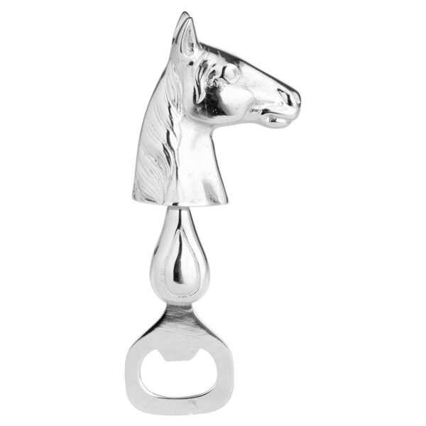 This Silver Nickel Horse Bottle Opener is a stylish country-inspired drinks cabinet accessory which has great gifting potential