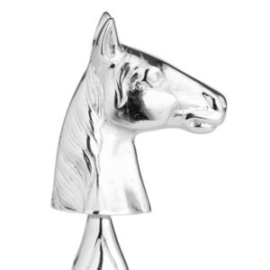 particularly for equine enthusiasts. A functional yet stylish metal bottle opener that will elevate any drinks cabinet or kitchen with its elegant silver finish and distinctive horse's head design.