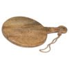 This Round Hanging Hard Wood Chopping Board is a charming handcrafted item that is fashioned from a hardwearing and hygienic hard wood