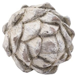 This is the Garda Decorative Large Artichoke. A perfect finishing touch in a goes-with-anything off-white. This small ornament is a stylist's favourite given its power to pull together a room's whole look when used in combination with other similarly toned accessories. Small but impactful in pulling together a room scheme