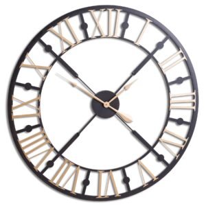 This is the Black and Gold Skeleton Station Clock