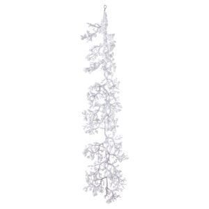 Create an enchanting winter wonderland atmosphere with this delightfully frosted garland that adds depth and dimension to any seasonal display. The carefully detailed snow-dusted foliage provides an authentic wintry aesthetic that appears freshly fallen from nature's own canvas. Perfect for retail environments seeking to create immersive holiday displays