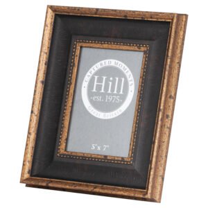 Black Antique Gold Beaded 5x7 Photo Frame. Crafted with meticulous attention to detail