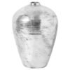 Add elegance and sophistication to your inventory with the Large Hammered Silver Astral Vase. This exquisite piece features a stunning hammered finish