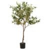 Bring Mediterranean charm to any space with this meticulously detailed faux olive tree