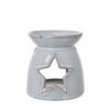 Experience the delicate charm of this white ceramic tealight holder