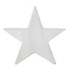 This sculptural ceramic star radiates minimalist charm and modern appeal