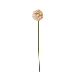 Bring the timeless beauty of nature indoors with our exquisite White Apricot Allium stem. This meticulously crafted faux flower captures the delicate charm of Allium