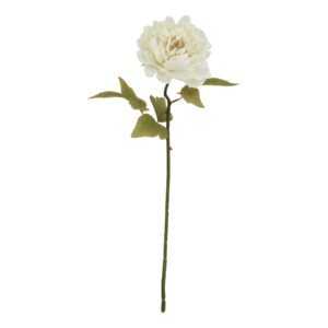 Elevate your floral offerings with our exquisite faux white peony stem from The Natural Garden Collection. This lifelike Paeonia replica captures the lush