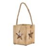 Add a celestial touch to your store with the Natural Wooden Small Star Tealight Candle Holder. Its intricate design offers rustic charm