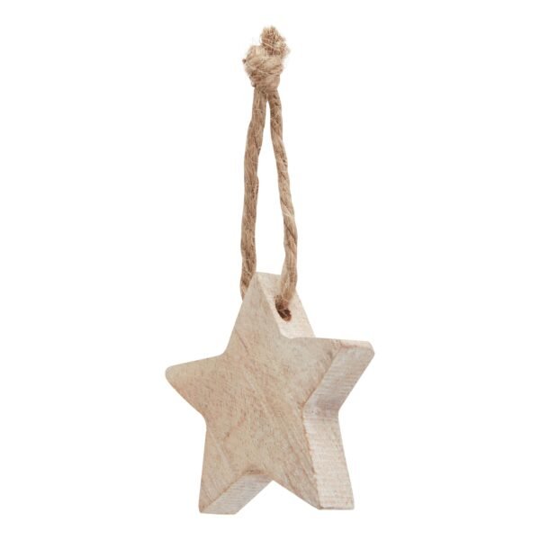 perfect for busy retail environments. These stars pair beautifully with our matching wooden heart decorations