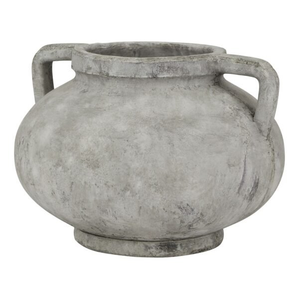 Experience the allure of the Athena Stone Large Pelike Pot—a sculptural masterpiece exuding timeless elegance. Ideal for contemporary or rustic spaces