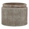 Bring timeless sophistication to your collection with this striking Siena Brown Dolly Pot. The distinctive ribbed texture and weathered finish create an authentic antique appearance that resonates with both traditional and contemporary interiors. Standing as a versatile centerpiece