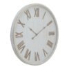 Timeless elegance meets rustic charm in this large white clock with a stunning beaded frame. The intricate detailing of the wooden beads adds texture and depth