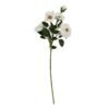 Bring timeless elegance to your inventory with our lifelike white hedge rose stem. This Rosa canina-inspired faux flower boasts delicate petals