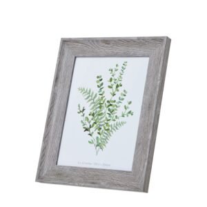 Revitalize your home decor selection with our captivating Grey Washed 8x10 Photo Frame. This versatile piece marries rustic charm and contemporary style