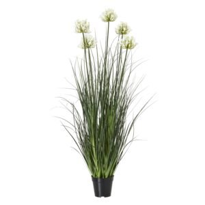 Bring the timeless elegance of Agapanthus africanus into any space with this stunning faux floral arrangement. The large