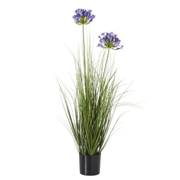 Bring the timeless elegance of Agapanthus into your retail space with this exquisite faux floral arrangement. The Blue Agapanthus