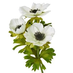 our White Anemone Spray brings a serene elegance to any space. Crafted with meticulous attention to detail