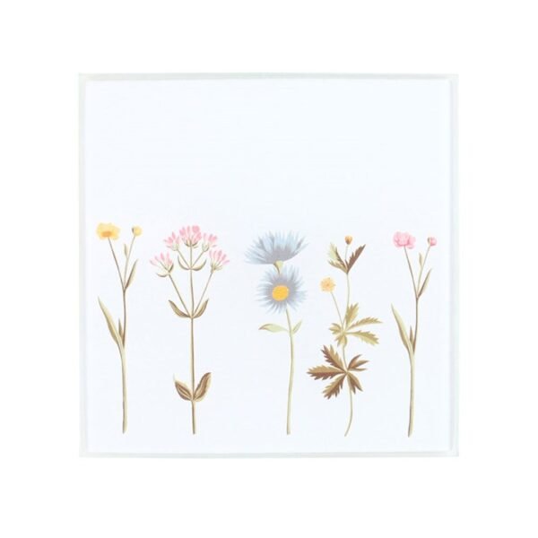 Floral Glass Coaster Set - Image 3