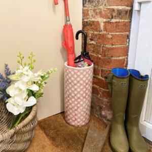 Red and White Daisy Chain Umbrella Stand