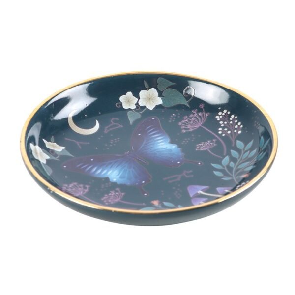 Round Midnight Moth Trinket Dish - Image 3