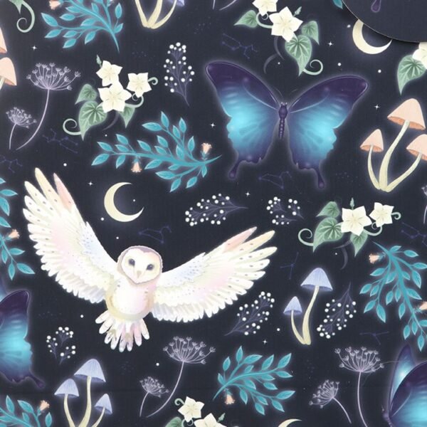 23cm Midnight Forest Owl Print Gift Bag - Image 4