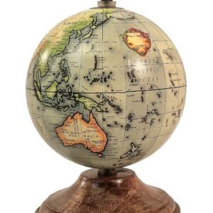 5 Inch World Globe on Mango Wood Stand