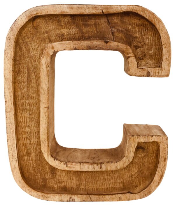 Hand Carved Wooden Embossed Single Letters