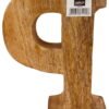 Hand Carved Wooden Embossed Letter P