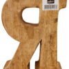 Hand Carved Wooden Embossed Letter R