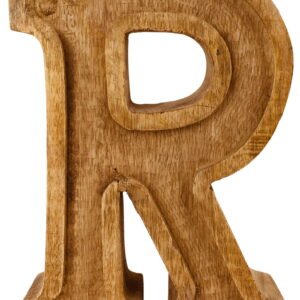 Hand Carved Wooden Embossed Single Letters