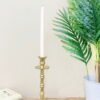 Brass Metal Dinner Candlestick 27cm