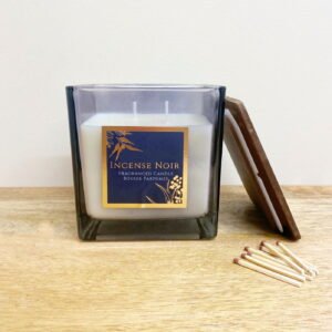 Incense Noir Scented Candle With Wooden Lid