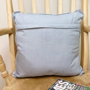 Scatter Cushion With A Grey Heart Print Design 37cm