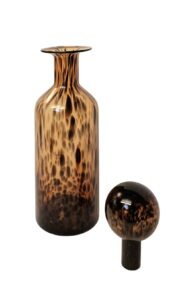 Leopard Design Glass Jar or Bottle Style Ornament 52cm