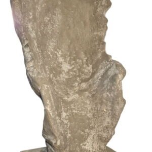 Large Grey Face Statue on Stand 90cm