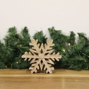 Wooden Snowflake Decoration Small